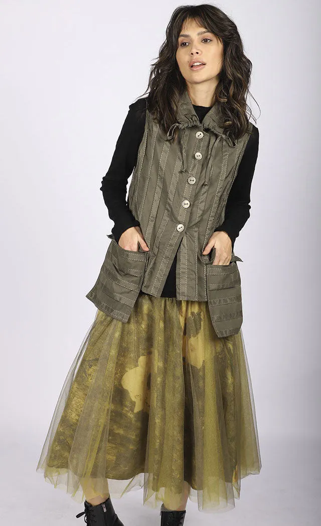 Luukaa Floral Tulle Skirt