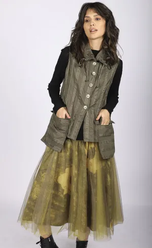 Luukaa Floral Tulle Skirt