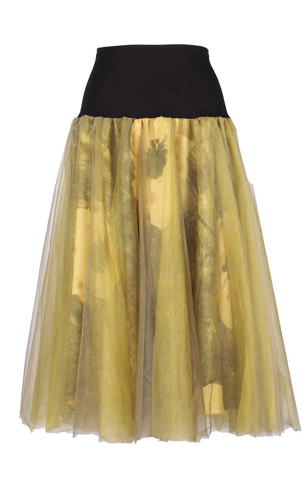 Luukaa Floral Tulle Skirt