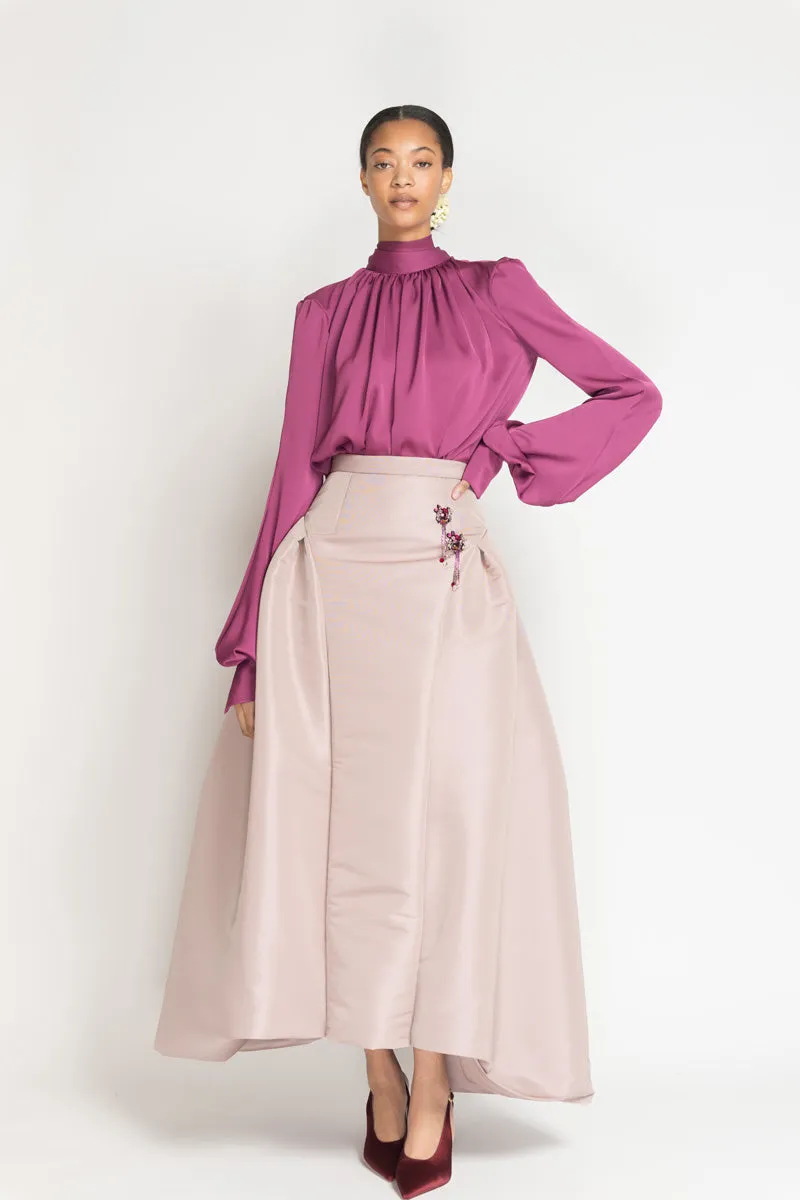 Mauve Faille Chania Skirt