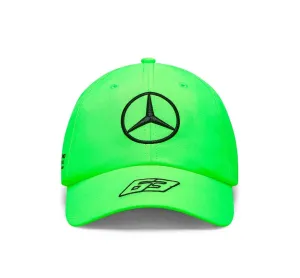 Mercedes AMG Petronas F1 2023 George Russell Special Edition British GP Dad Baseball Hat - Green