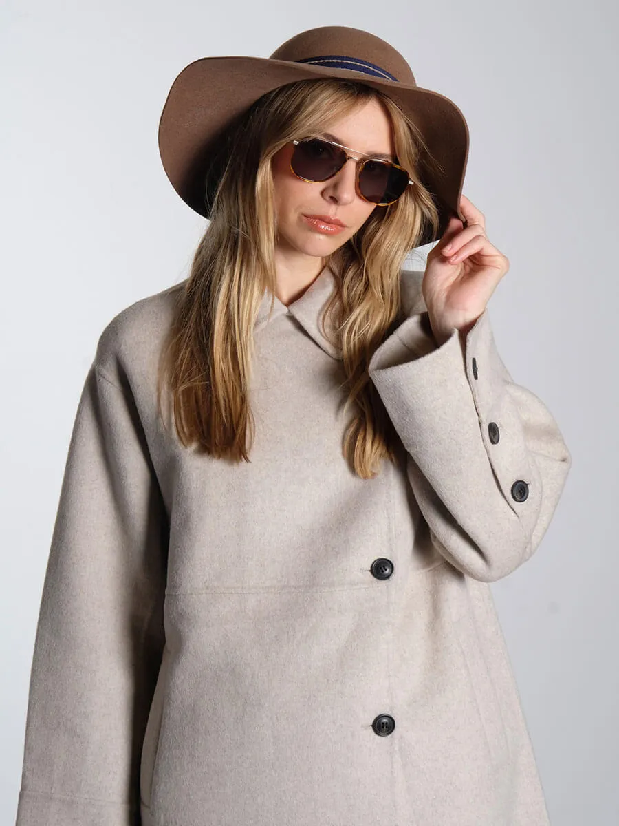Mia Cashmere Hat - Beige