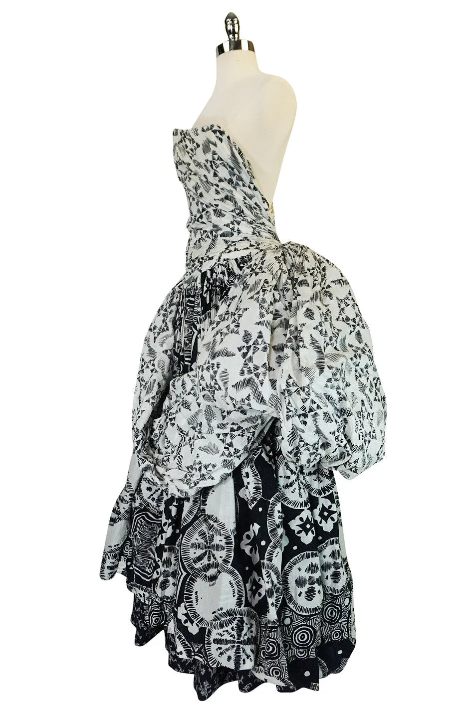 Mid 60s-early 1970s Louis Feraud Couture Cotton BallGown