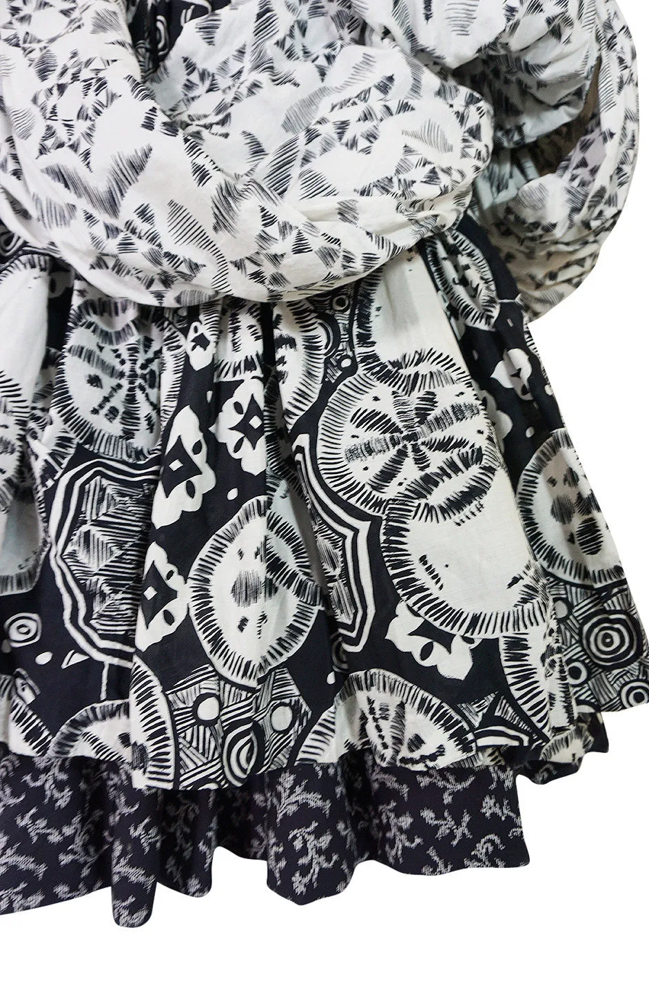 Mid 60s-early 1970s Louis Feraud Couture Cotton BallGown