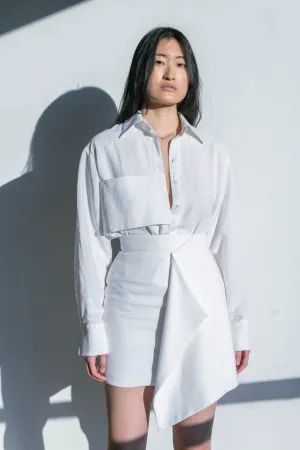 MIRA Skirt | Mini Skirt with Overlap
