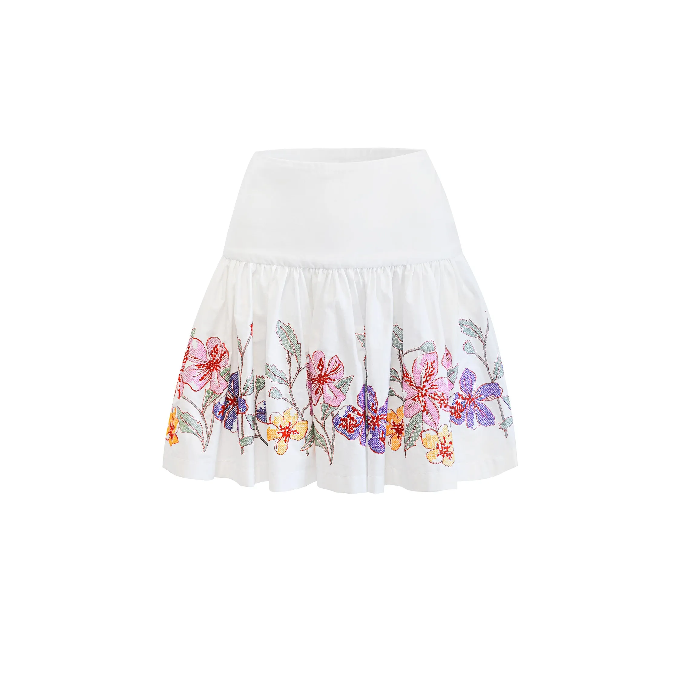 Molly Mini Skirt - White Lavender