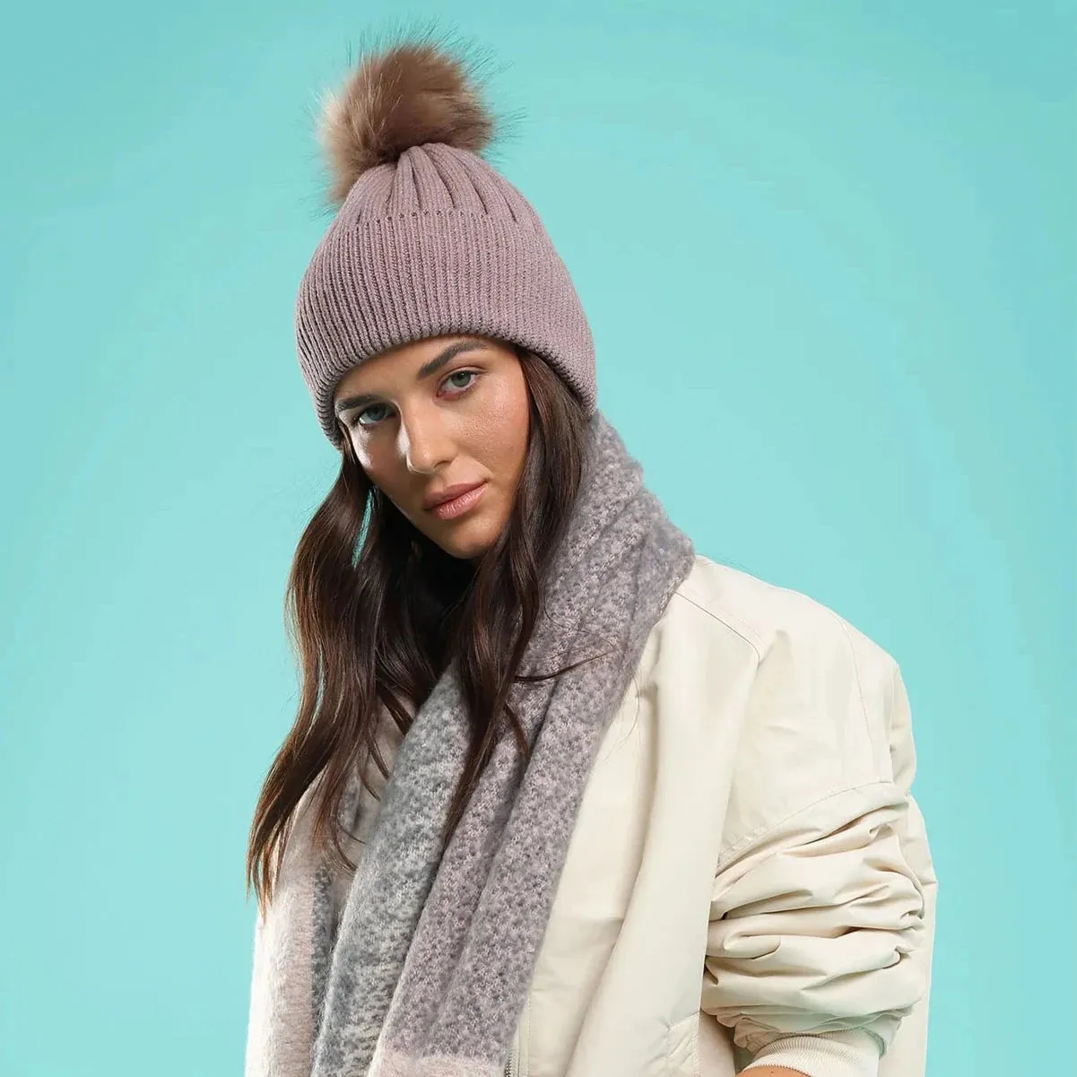 Morgan & Taylor Remi Beanie - Brown/Purple