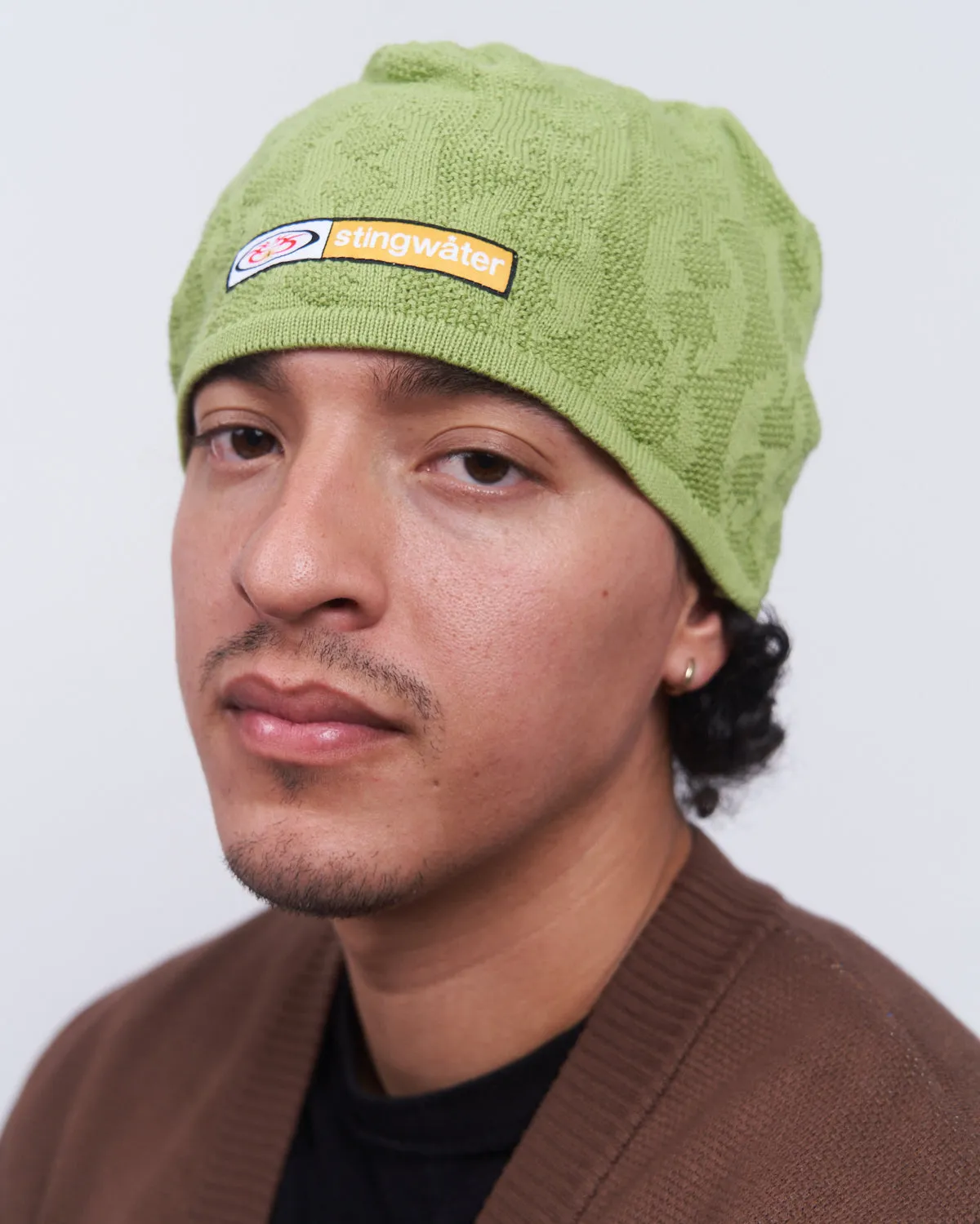 Moses Chain Beanie Lime Green