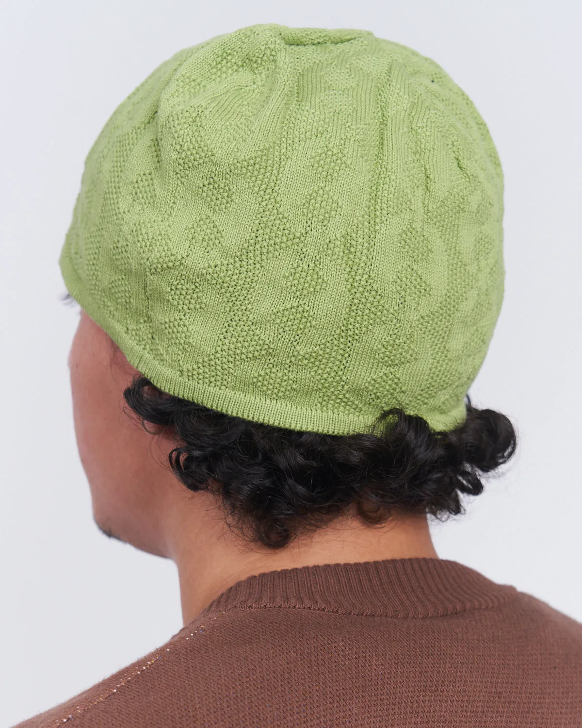Moses Chain Beanie Lime Green