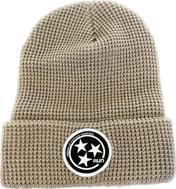NASH RUN CO TRI STAR WAFFLE KNIT BEANIE