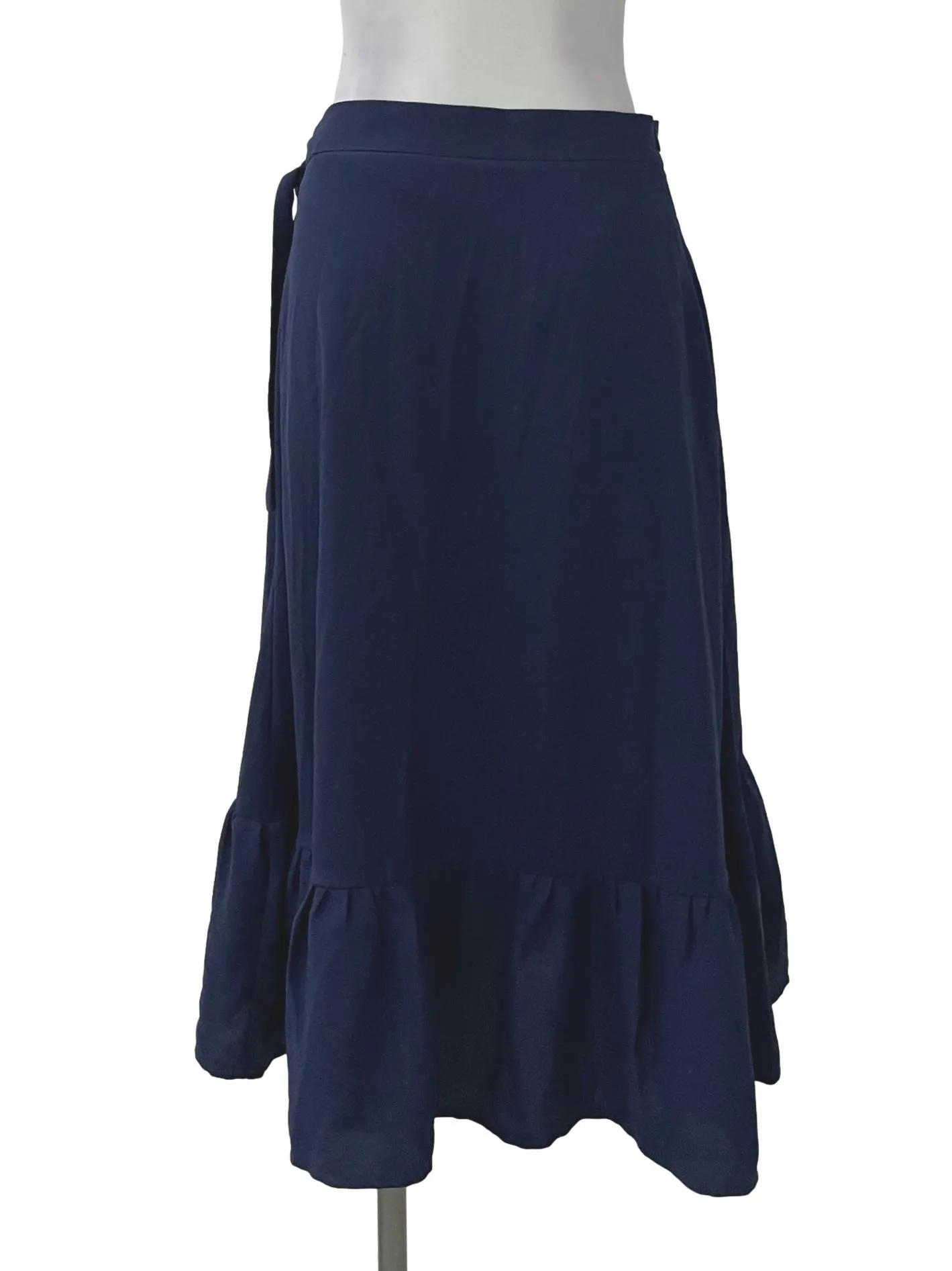 Navy Ribbon Flutter Skirt