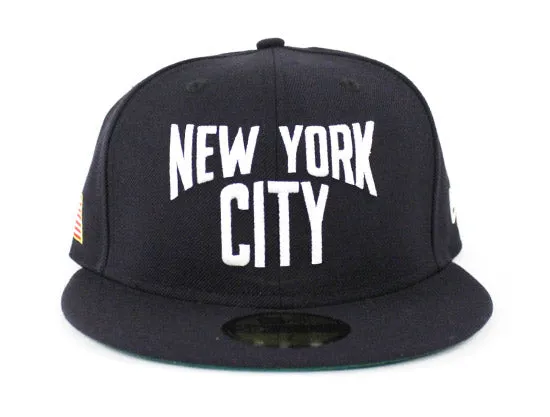 New York City New Era 59Fifty Fitted Hat (John Lennon Green Under Brim)