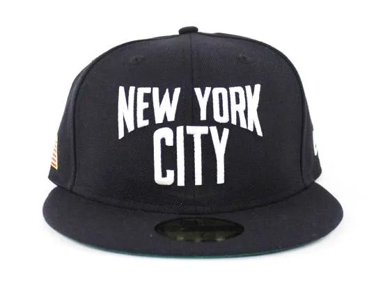 New York City New Era 59Fifty Fitted Hat (John Lennon Green Under Brim)