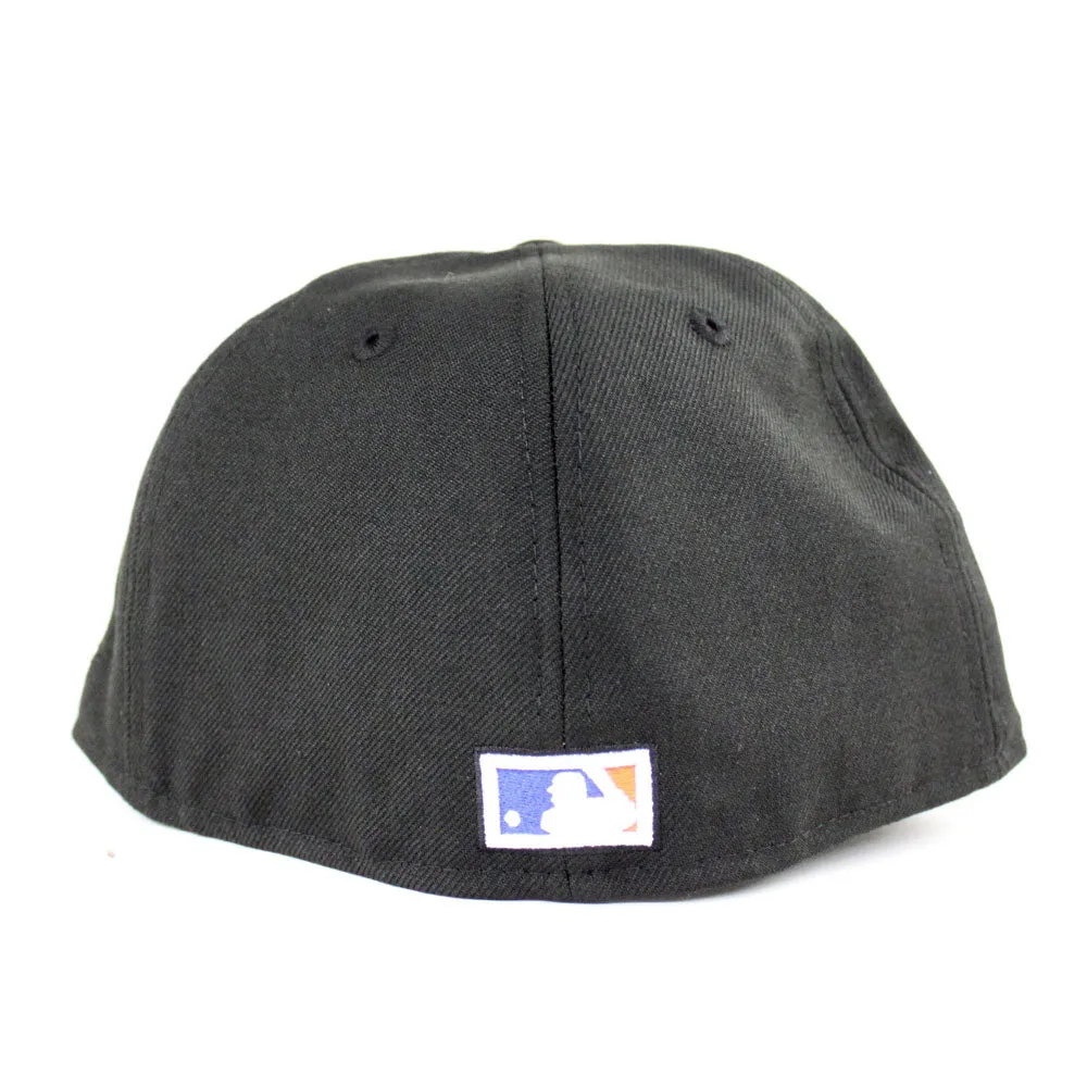 New York Mets 2000 New Era 59Fifty Fitted Hat (Black Road MINT Under Brim)
