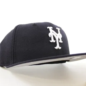 New York Mets New Era 59Fifty Fitted Hat (Navy Gray Under Brim)