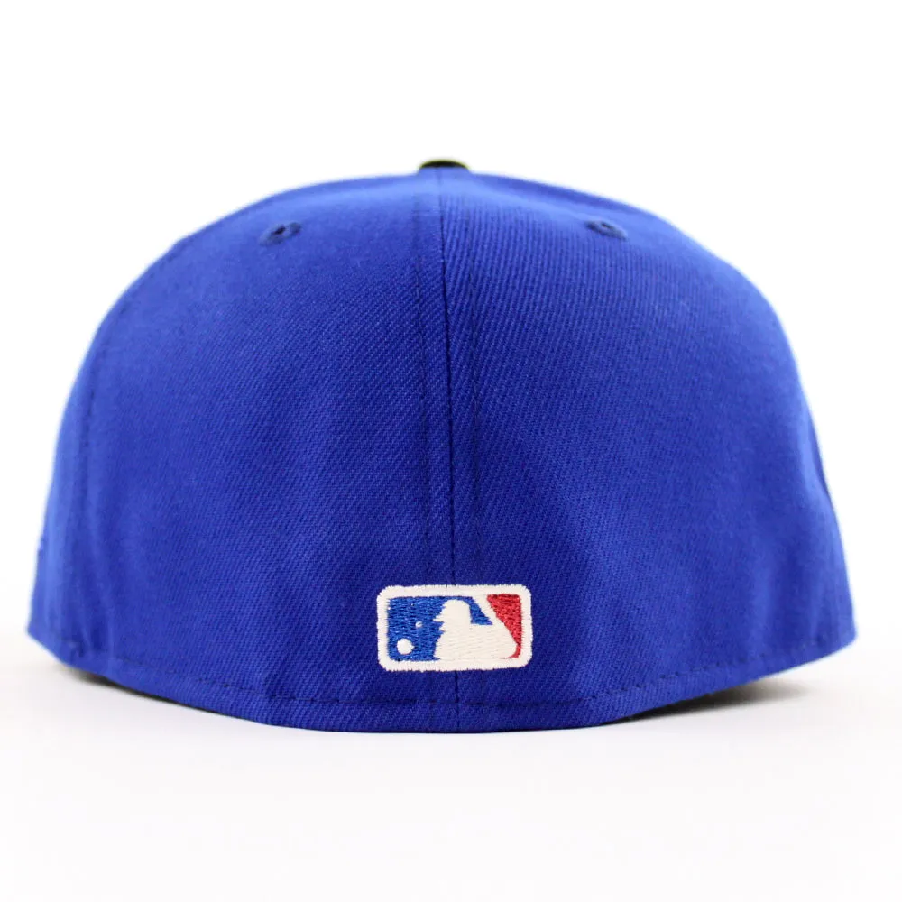 New York Mets Old Timers Day Patch New Era 59Fifty Fitted Hat (Blue Black Green Under Brim)