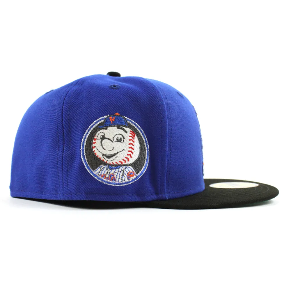New York Mets Old Timers Day Patch New Era 59Fifty Fitted Hat (Blue Black Green Under Brim)