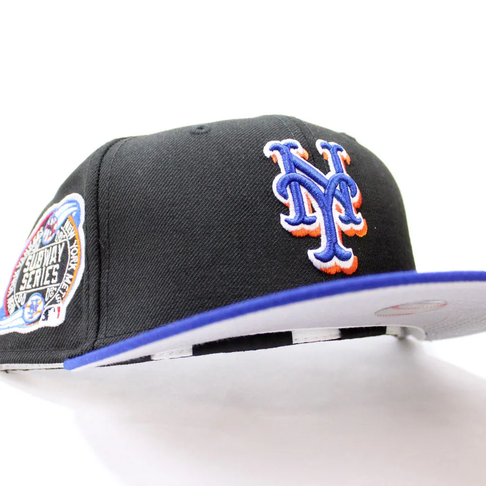 New York Mets Subway Series 2000 World Series 59Fifty New Era Fitted Hat (Black Blue Grey Under Brim)