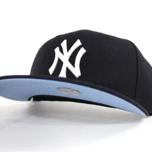 New York Yankees 2000 Subway Series New Era 59Fifty Fitted Hat (Navy Sky Blue Under Brim)