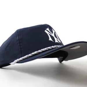 New York Yankees New Era Snapback Hat (Navy Gray Under Brim)
