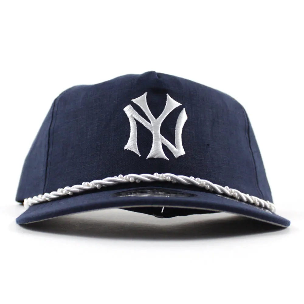New York Yankees New Era Snapback Hat (Navy Gray Under Brim)