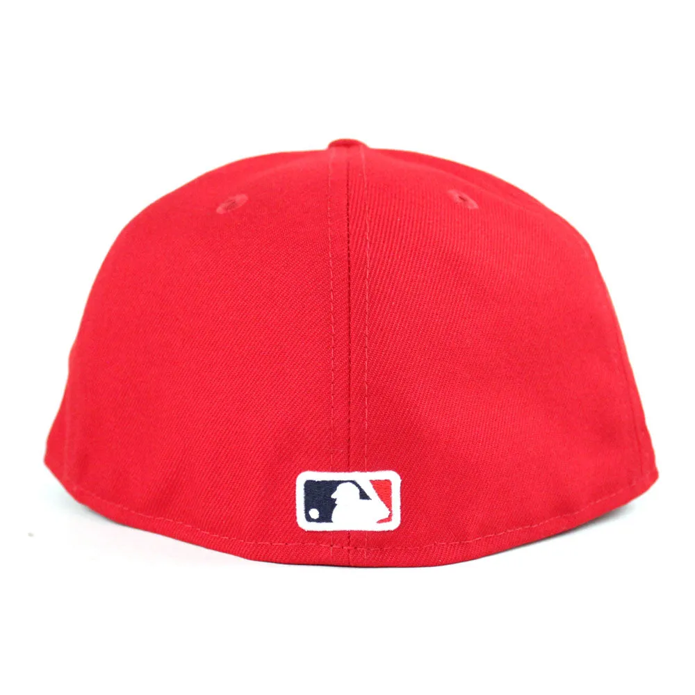 New York Yankees Statue of Liberty 27 World Championships 59Fifty New Era Fitted Hat (Red PINK Under Brim)