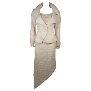 NOLAN MILLER Custom Couture Skirt Suit Size Small