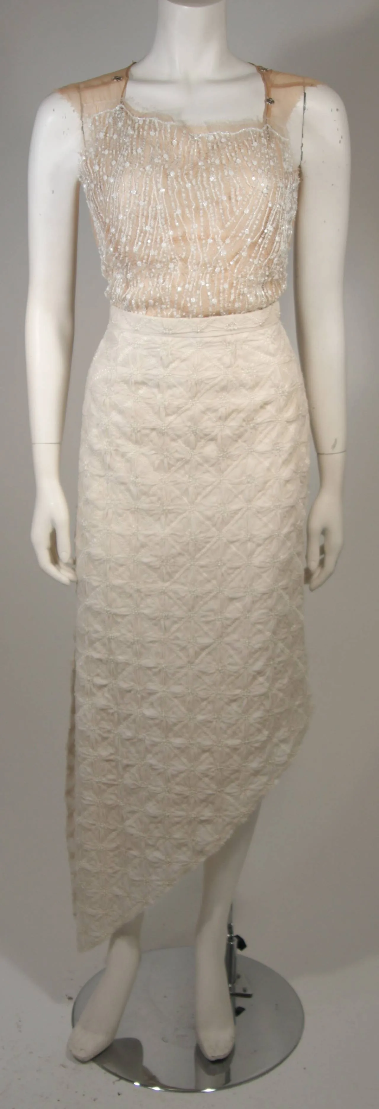 NOLAN MILLER Custom Couture Skirt Suit Size Small
