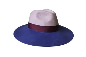 Nurit Hat - Blue/Nude