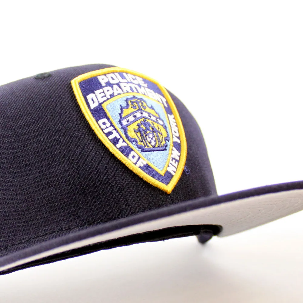 NYPD Shield New Era 59Fifty Fitted Hats (New York Police Department Gray Under Brim)