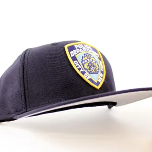 NYPD Shield New Era 59Fifty Fitted Hats (New York Police Department Gray Under Brim)