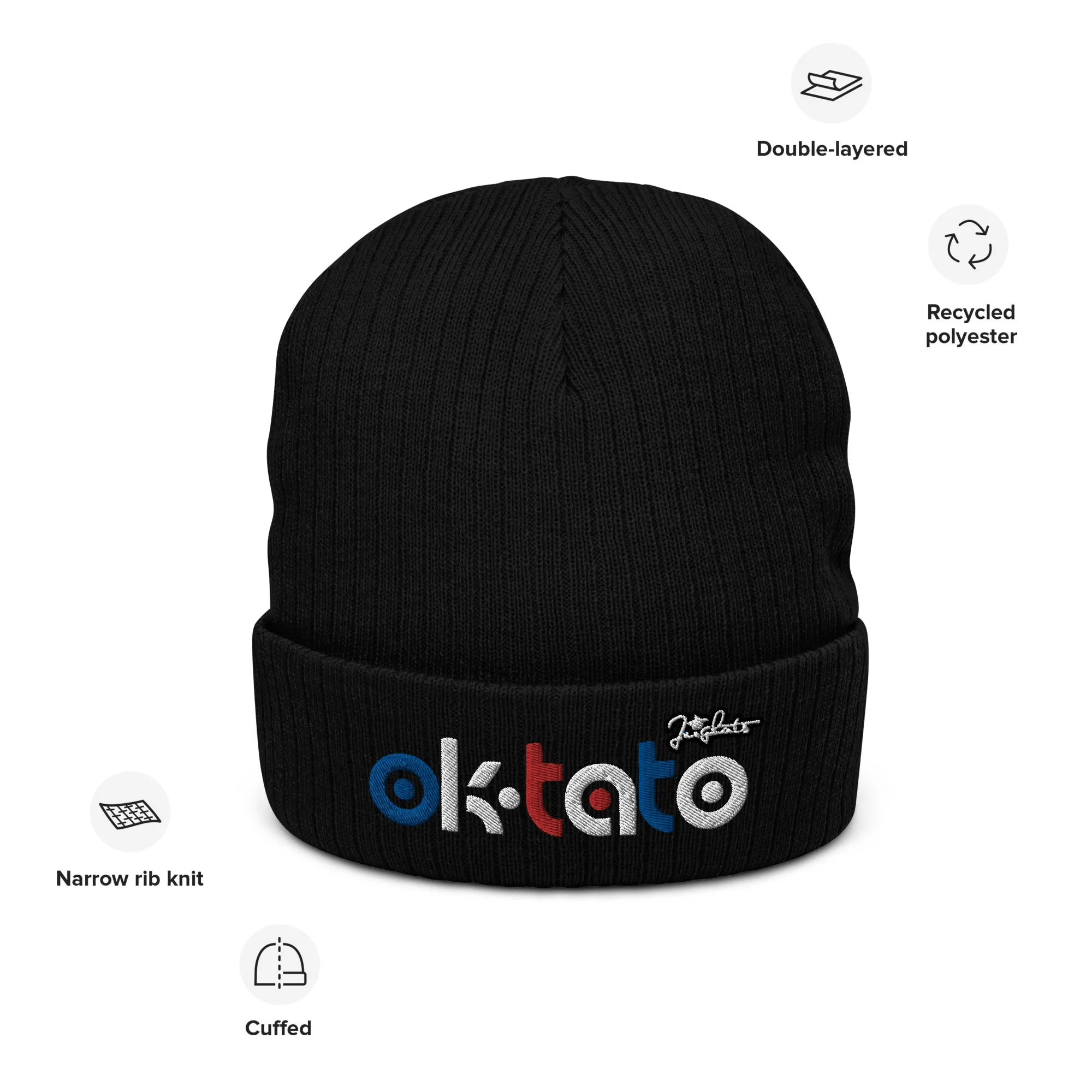 Ok Tato Ribbed knit beanie