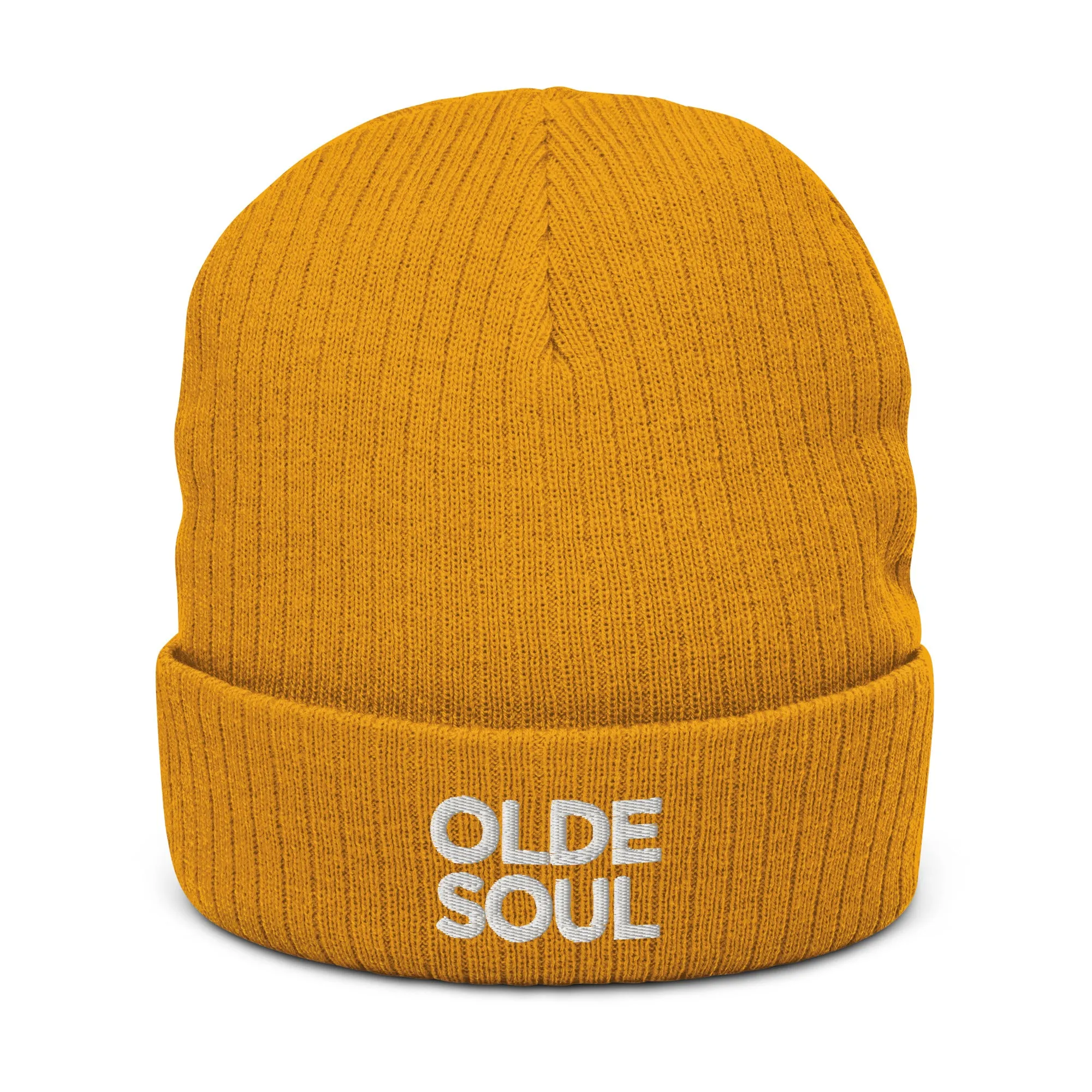 OLDE SOUL RIBBED KNIT BEANIE