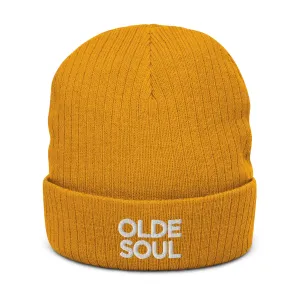 OLDE SOUL RIBBED KNIT BEANIE