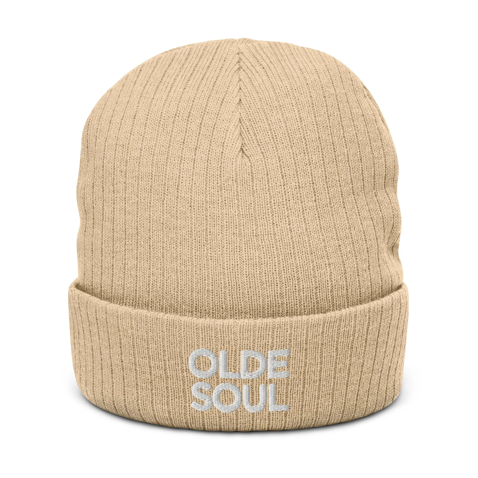 OLDE SOUL RIBBED KNIT BEANIE