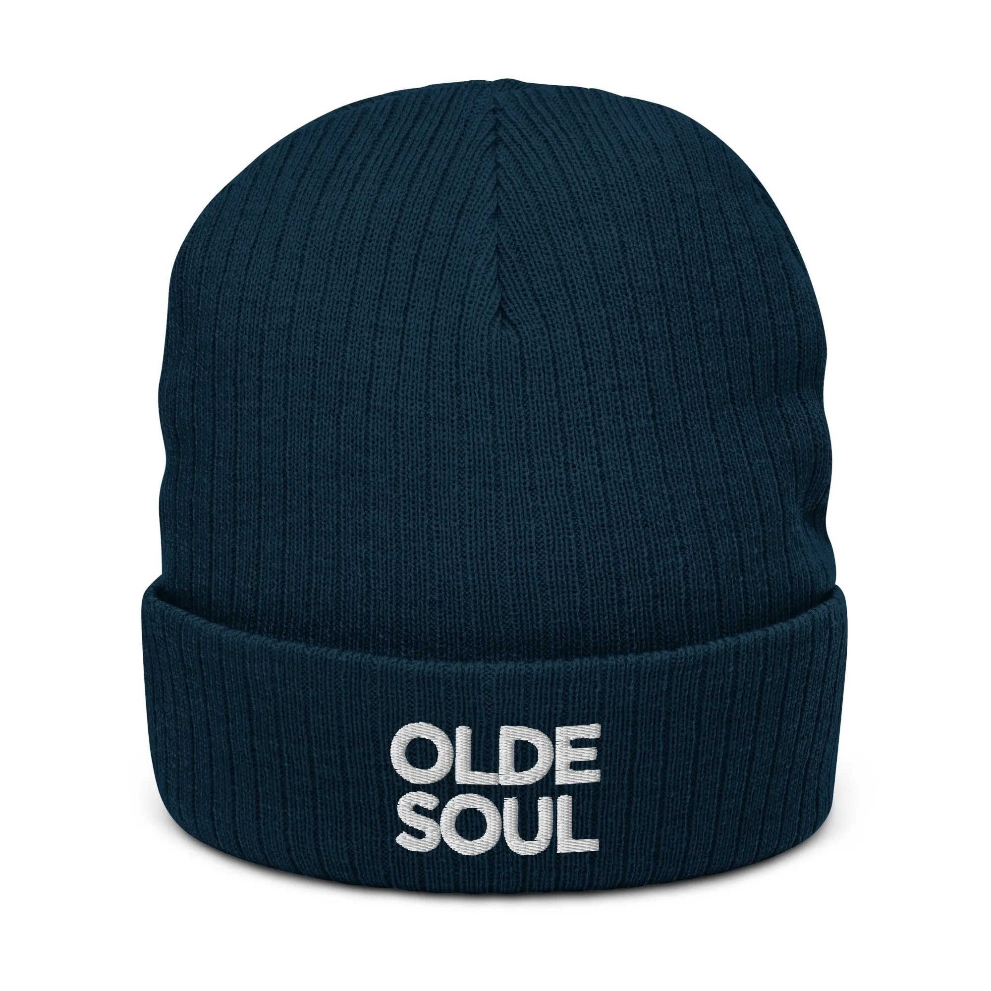 OLDE SOUL RIBBED KNIT BEANIE