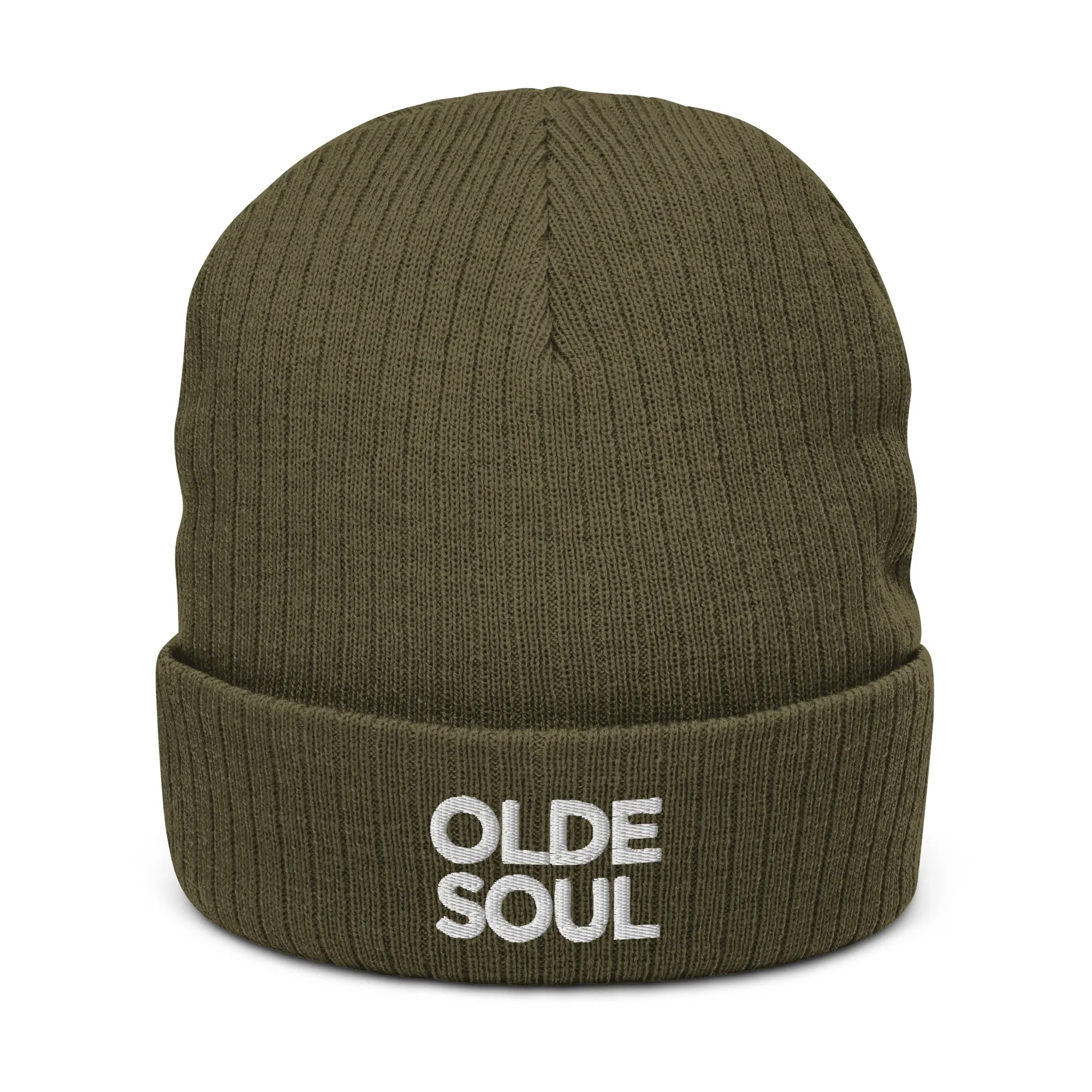 OLDE SOUL RIBBED KNIT BEANIE