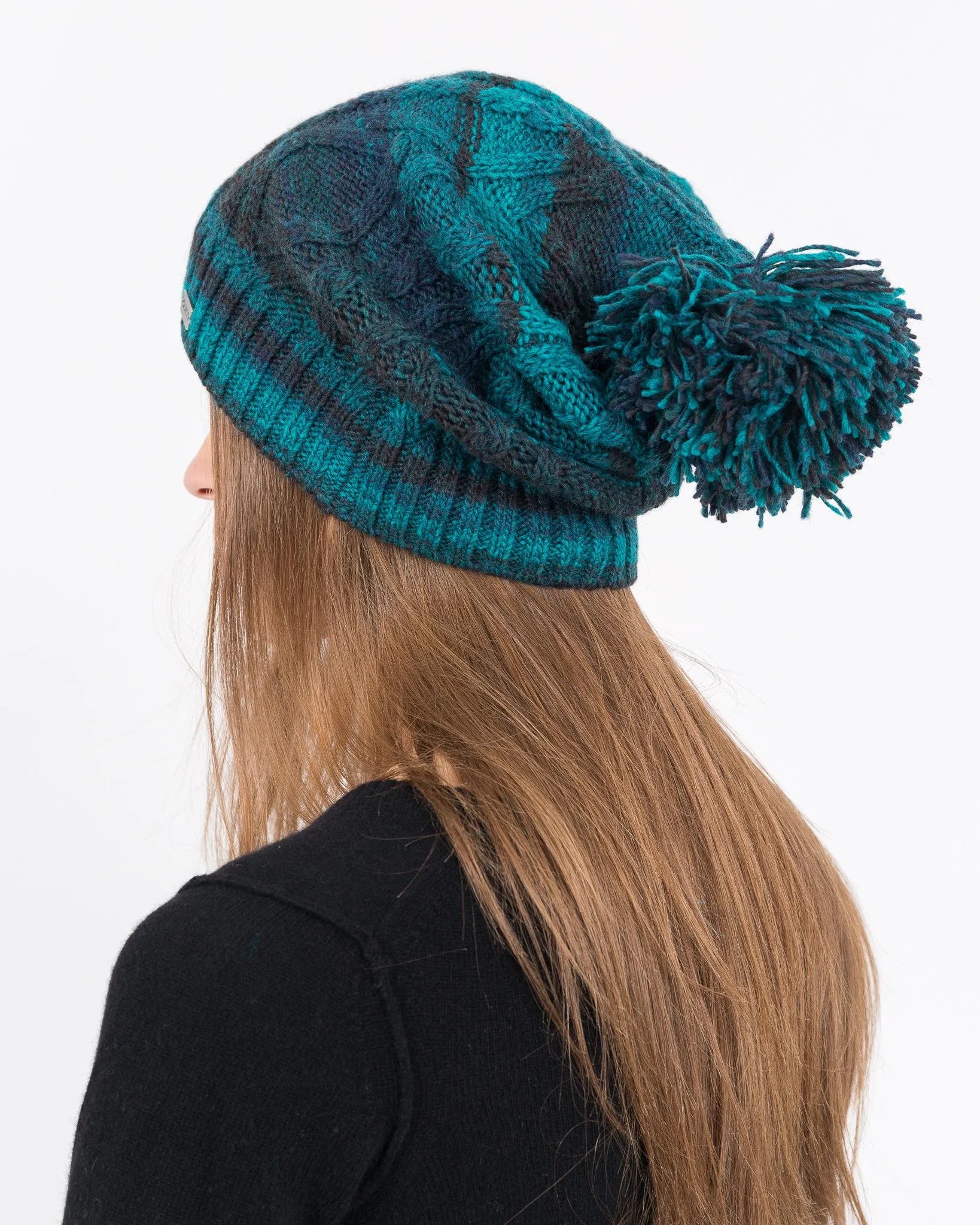 Ombre Pom Pom Hat