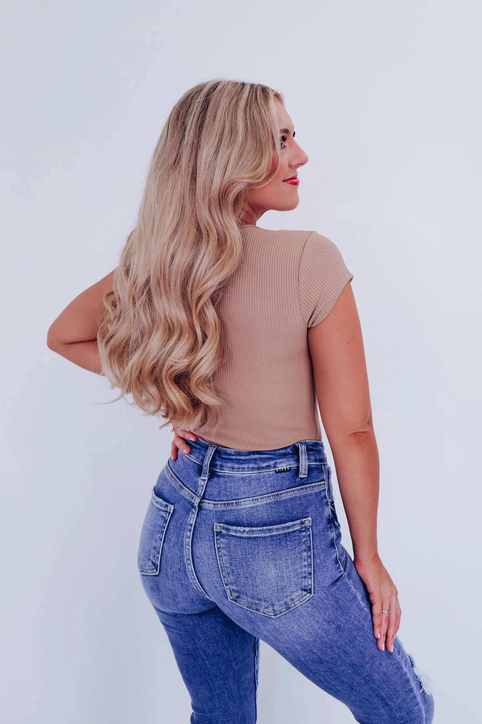 On The Edge Cutout Bodysuit - Beige