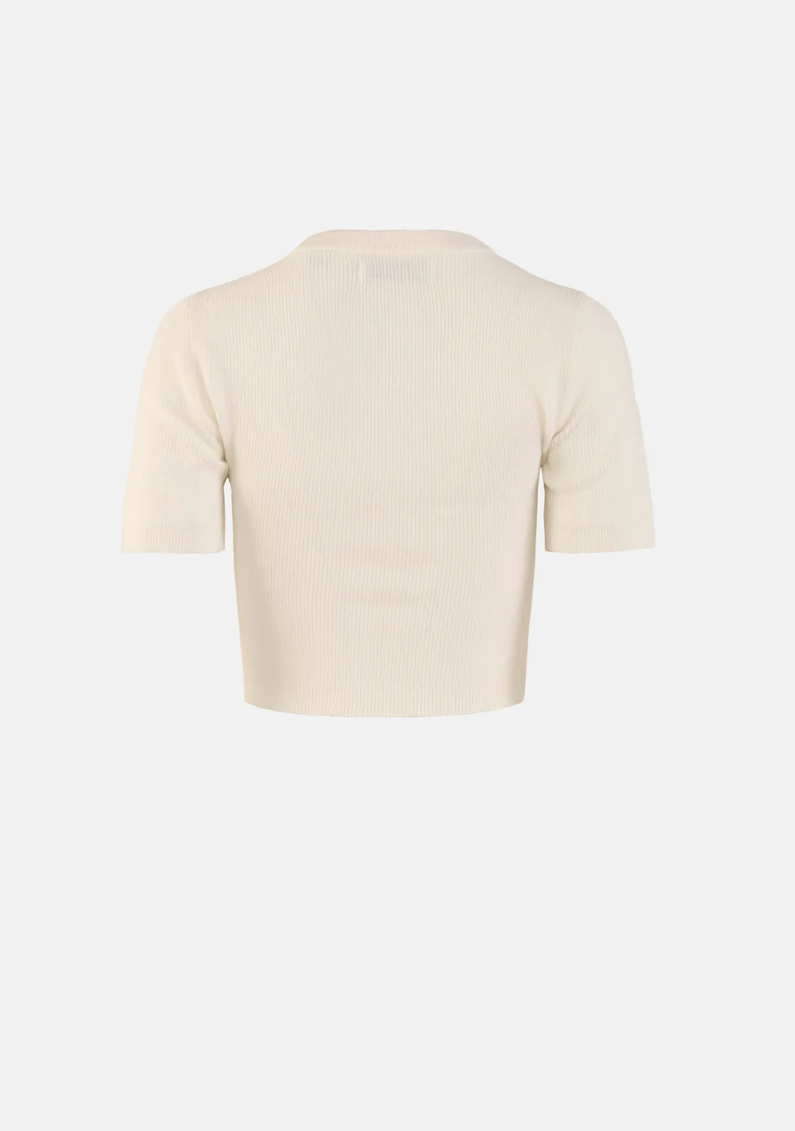 ONL Kai SS Crop Cross Knit Top