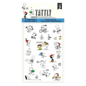 Peanuts Sports Tattoo Sheet