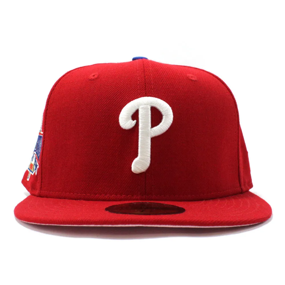 Philadelphia Phillies 1996 All Star Game 59Fifty New Era Fitted Hats (Red PINK Under Brim)