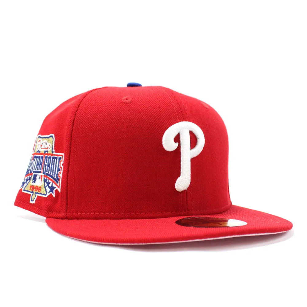Philadelphia Phillies 1996 All Star Game 59Fifty New Era Fitted Hats (Red PINK Under Brim)