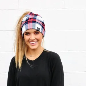 Plaid Multi Function Beanie