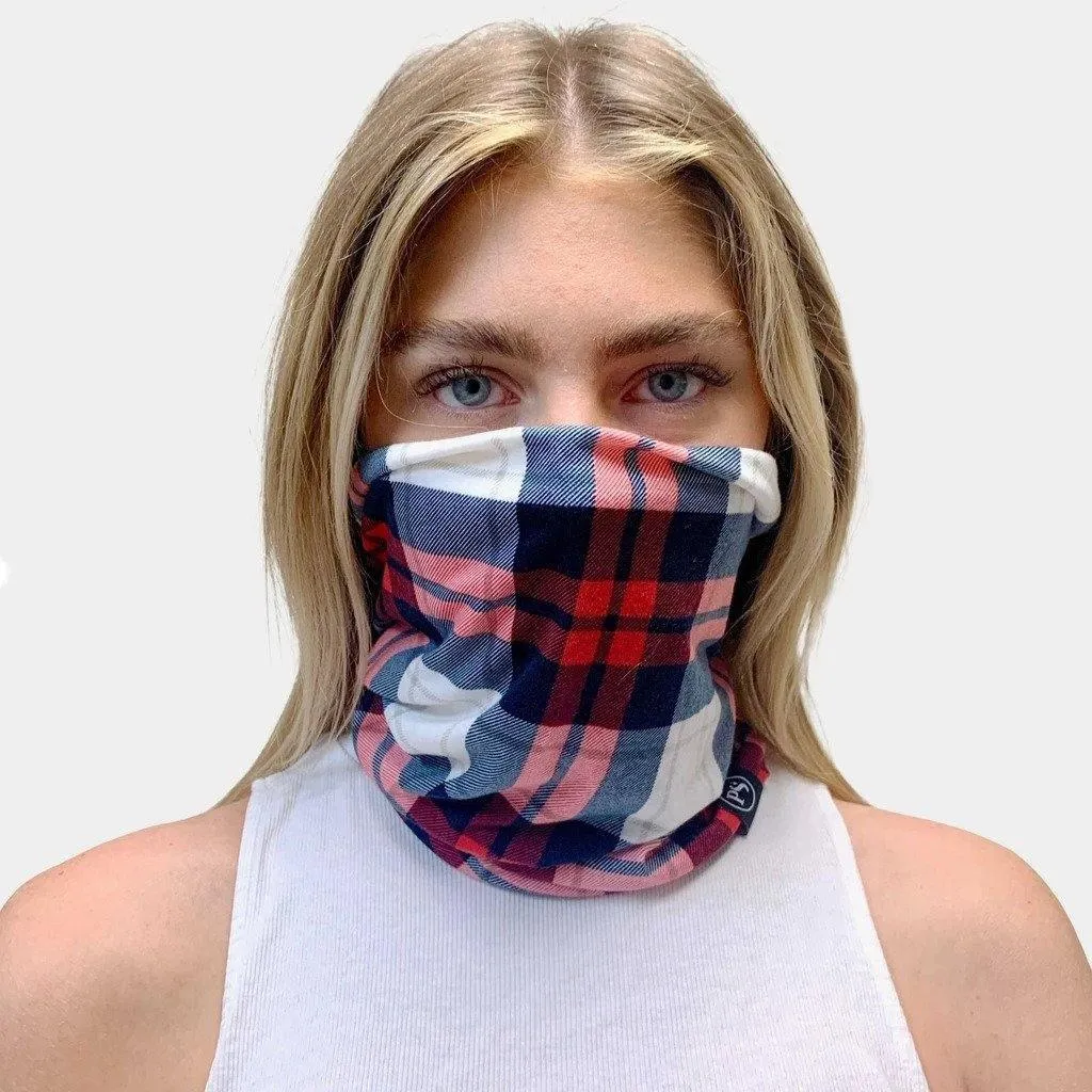Plaid Multi Function Beanie