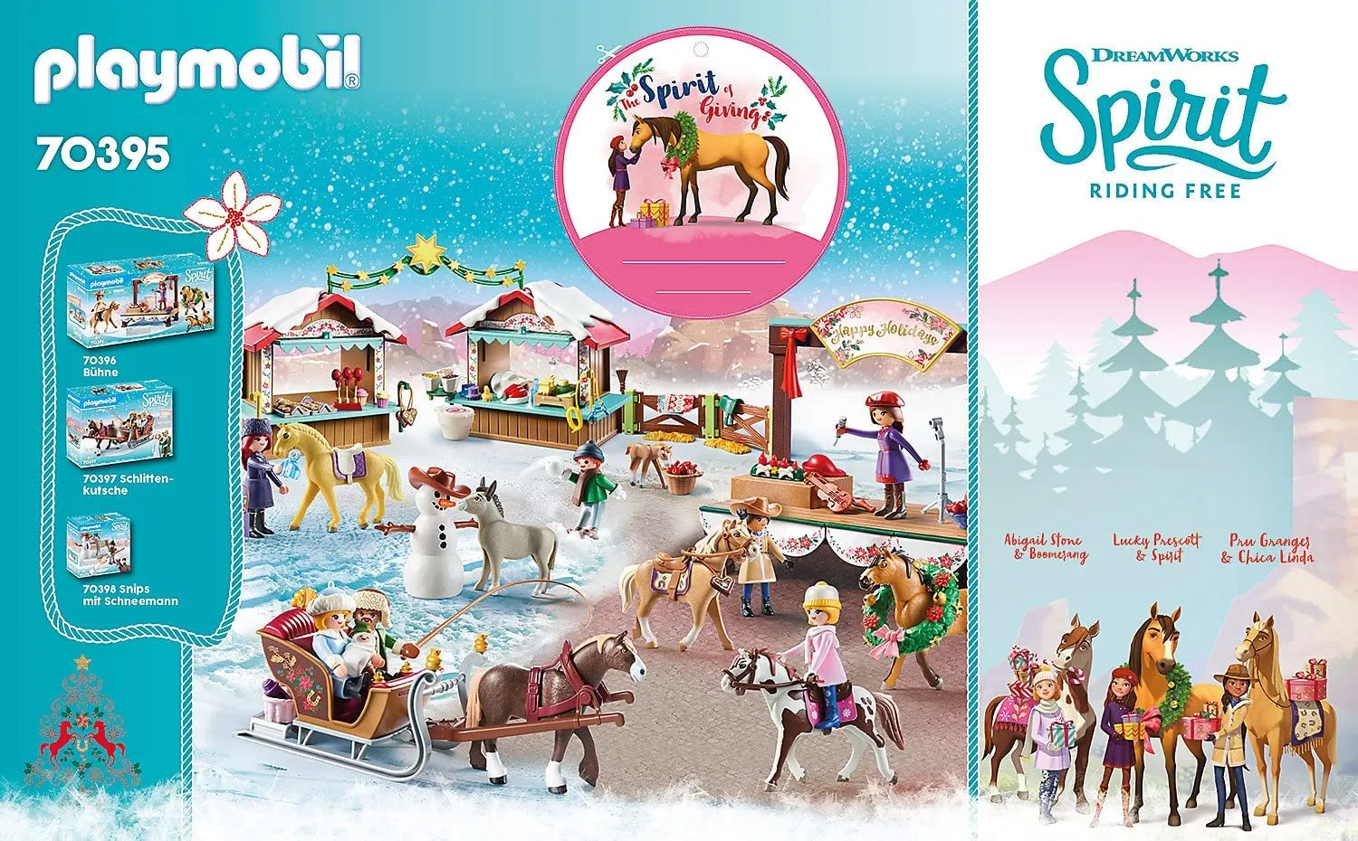 PLAYMOBIL 70395 Spirit Riding Free A Miradero Christmas Playset