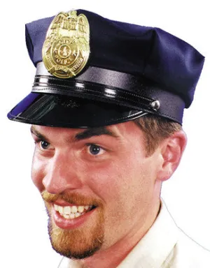 Police Hat Black 1 Size