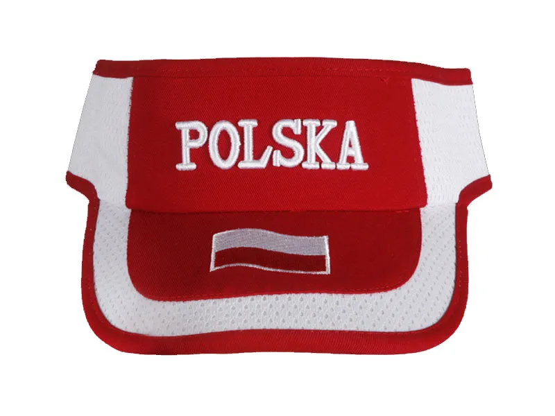 Polish Apparel Red & White Visor - Polska