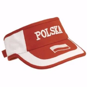 Polish Apparel Red & White Visor - Polska