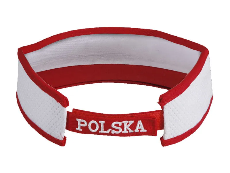 Polish Apparel Red & White Visor - Polska